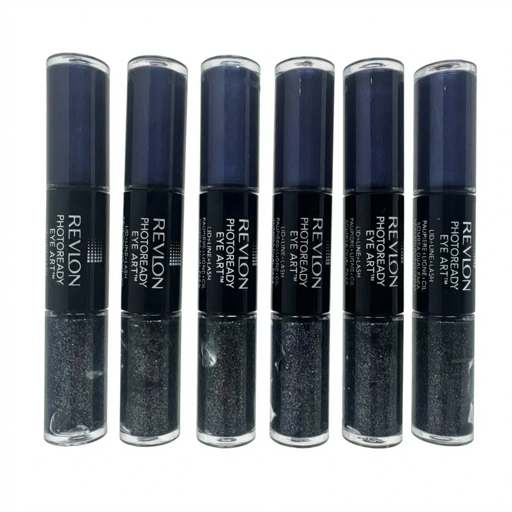 6 Pack Revlon Photoready Eye Art Lid Line Lash Color 120 Midnight Glitz
